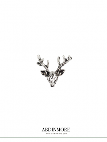 Stag Pin -silver