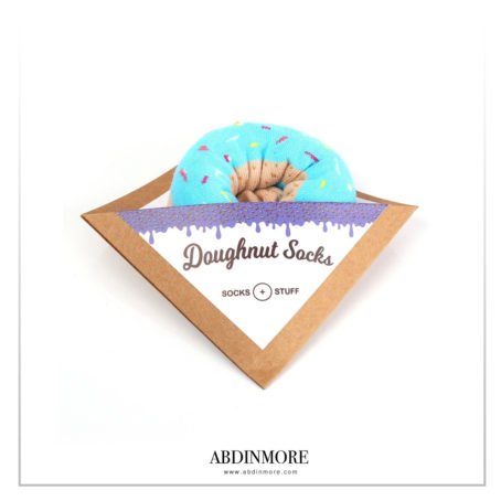 Blue Sprinkles Doughnut Socks