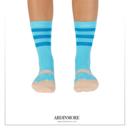 ⁦Blue Sprinkles Doughnut Socks⁩ - الصورة ⁦3⁩