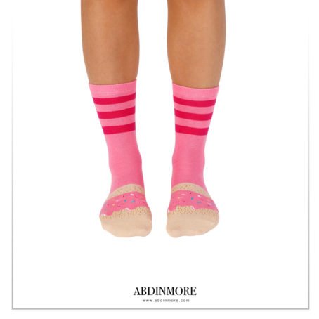 ⁦Strawberry Sprinkles Doughnut Socks⁩ - الصورة ⁦4⁩